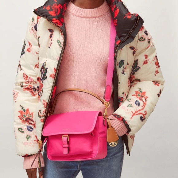 Tory Burch Handbags - Tory Burch Perry Nylon Fuchsia Purse